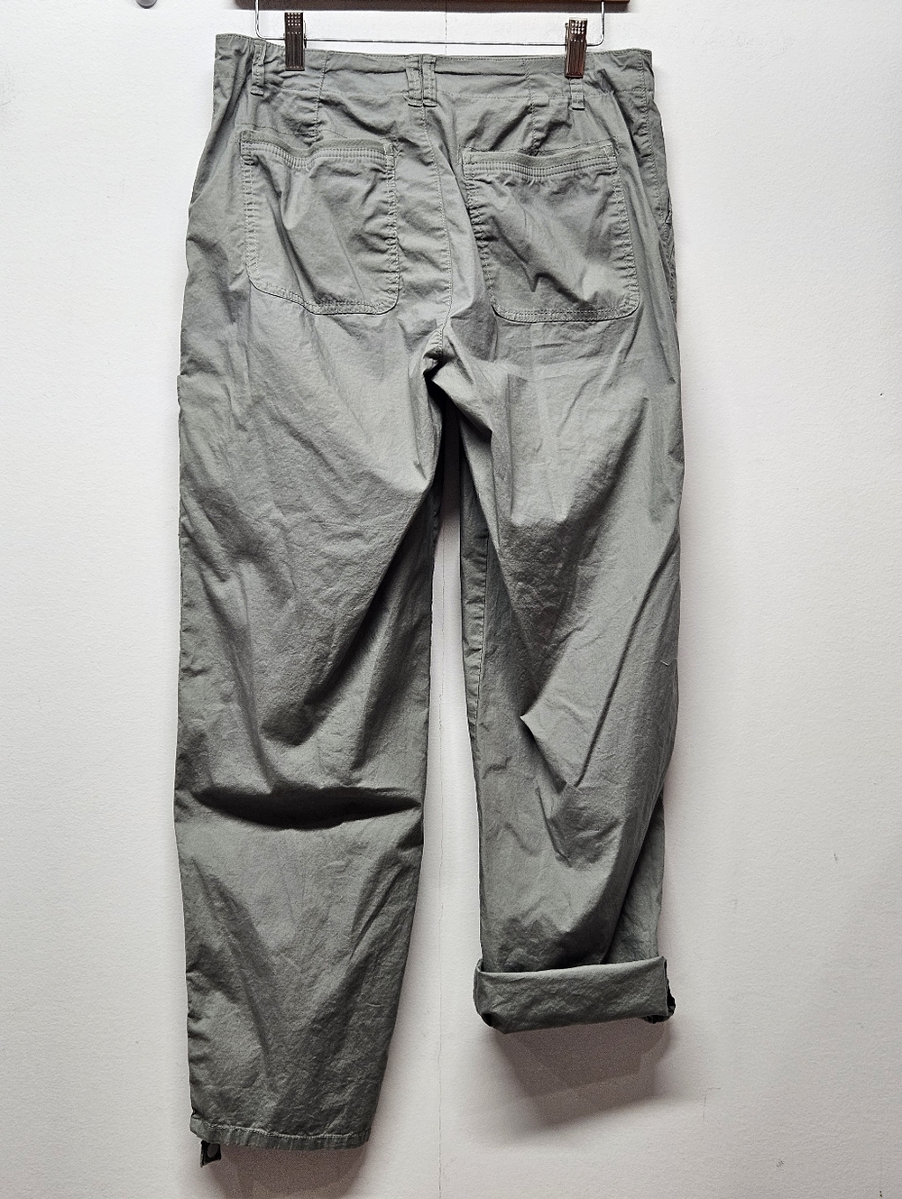 Democracy Utility Pants Womens 10 Green Convertible Cargo Flex Waist Gorpcore - Picture 10 of 12